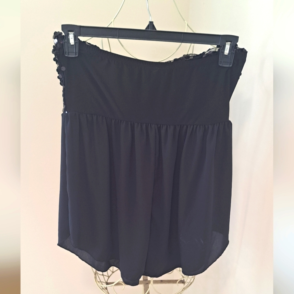 NWT Y2K RUE 21 Sequin Strapless Glam Mob Wife Date Night Sequin Top, Size XL. - Picture 5 of 5